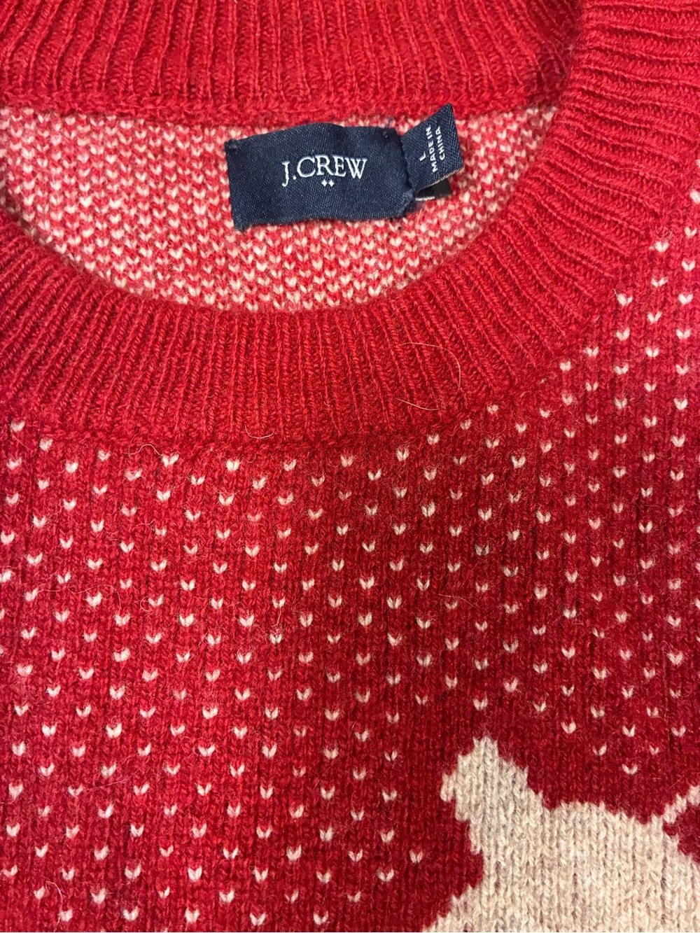 J.Crew Men’s 100% Lambs Wool Ski Trees Holiday Theme Sweater - Picture 4 of 12